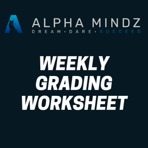 Alpha Mindz Weekly grading Worksheet